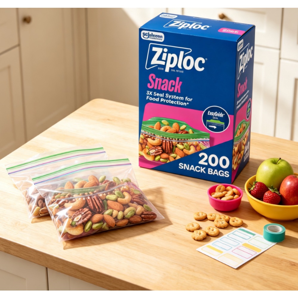 Food Storage Brands - Ziploc ® Markowe torby na przekąski