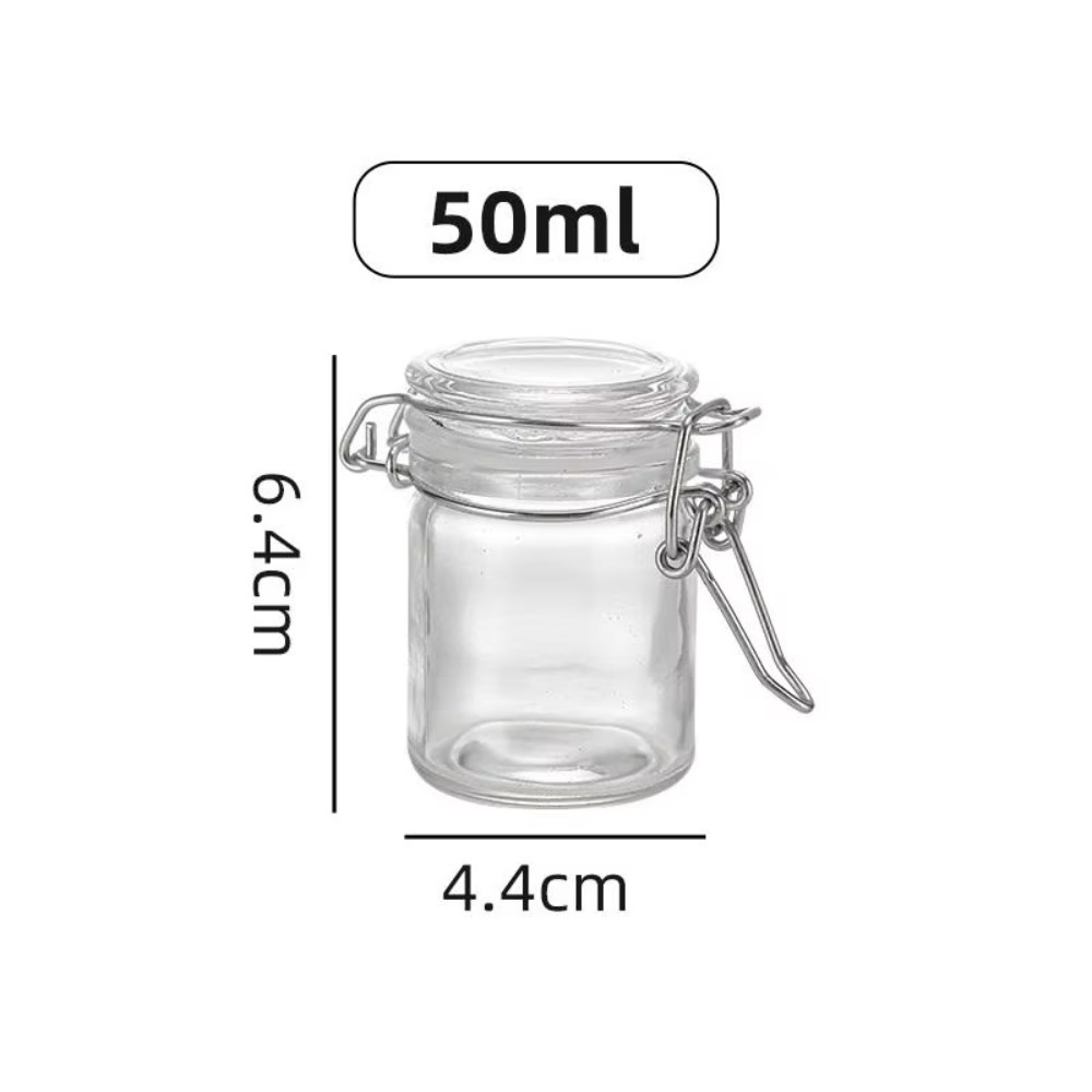 Food Storage Glass Set - Szklany słoik z uszczelnieniem hermetycznym 50/100ml,