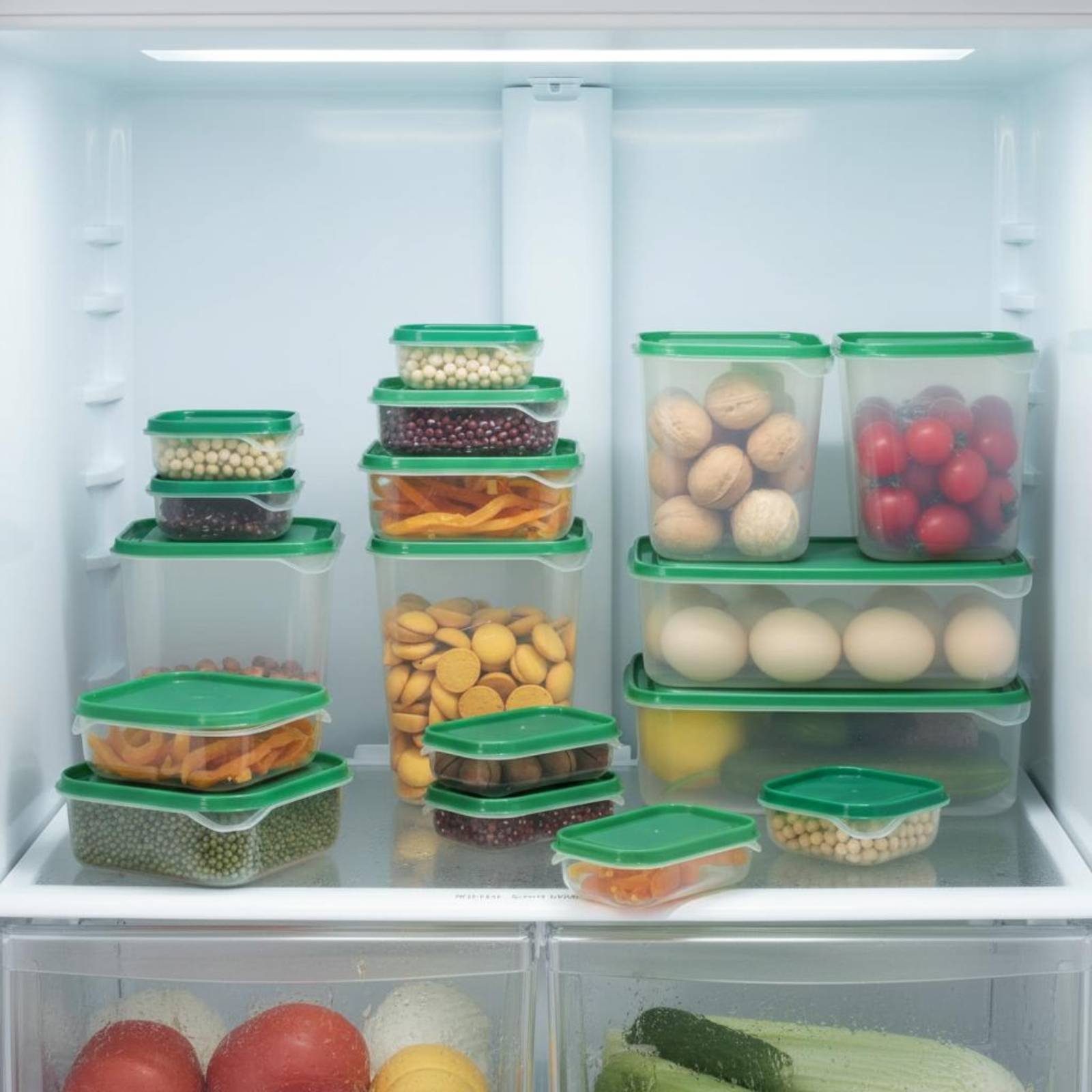 Food Storage Containers With Lids - 17-częściowy zestaw pojemników do przechowywania w