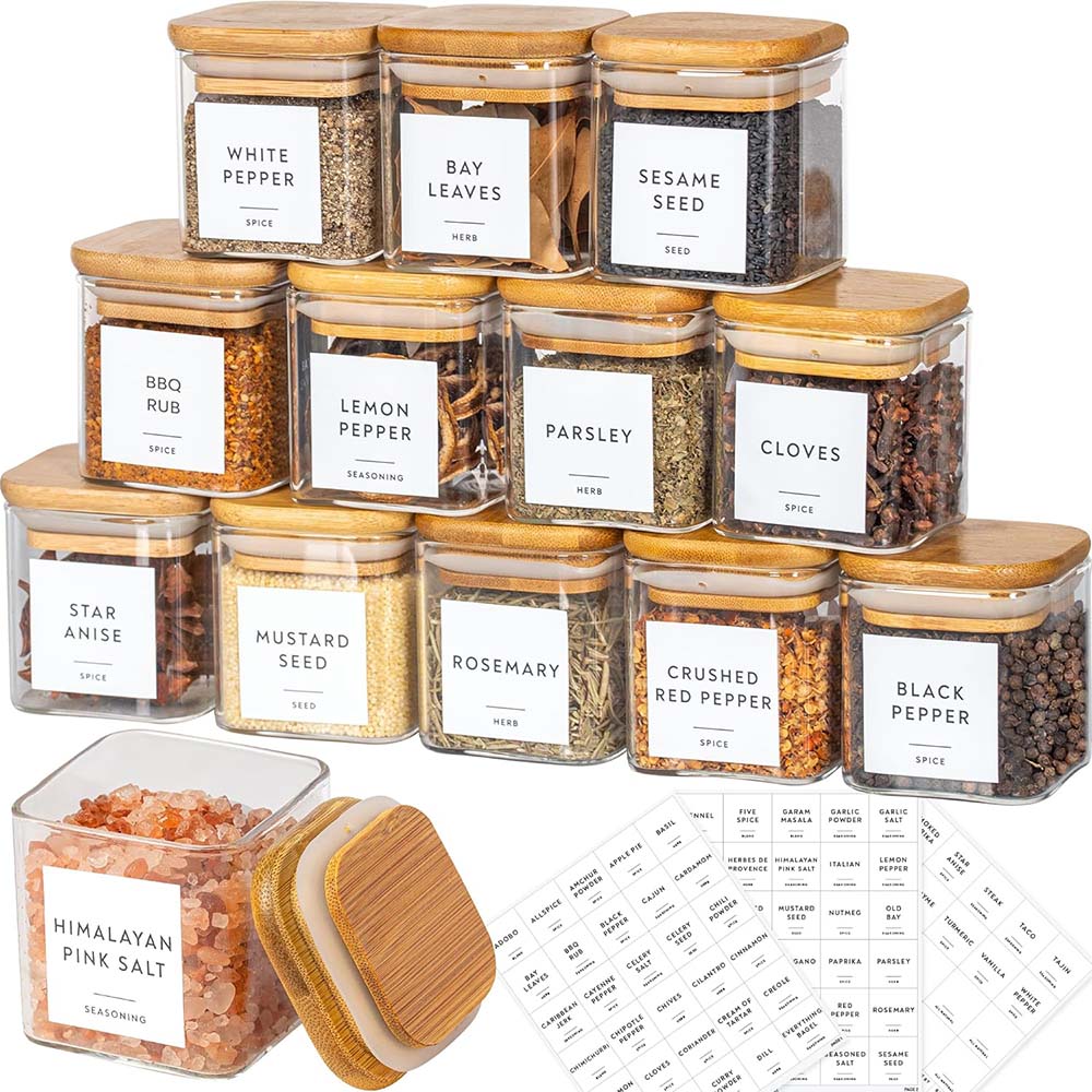 Food Storage Glass Set - Zestaw szklane słoiki o pojemności 5