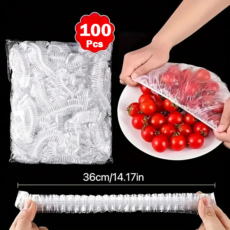 Food Storage Food Safety - 100 szt. Jednorazowe, spożywcze pokrywki na
