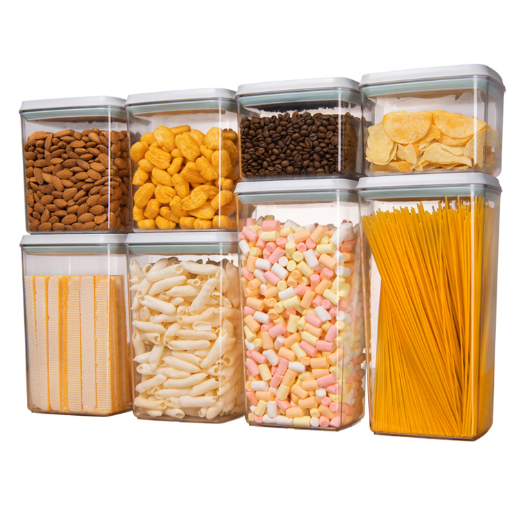 Food Storage In Pantry - Zestaw hermetycznych pojemników do przechowywania żywności,