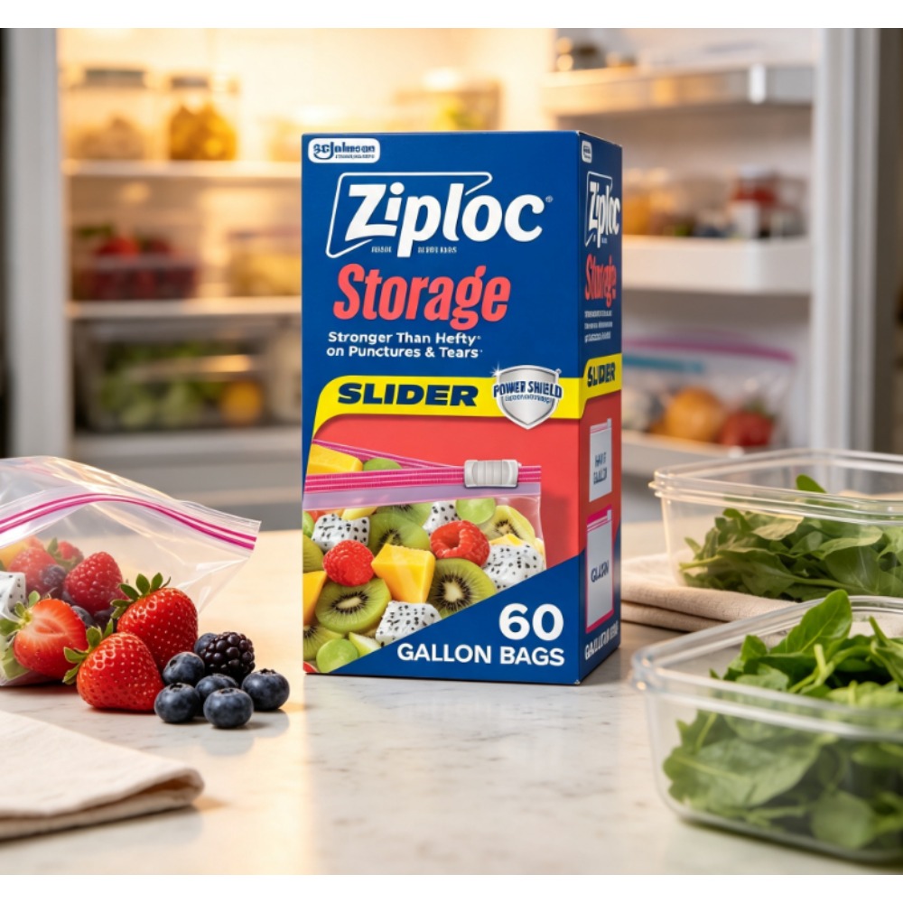Food Storage Brands - Ziploc ® Markowe woreczki z przesuwanym