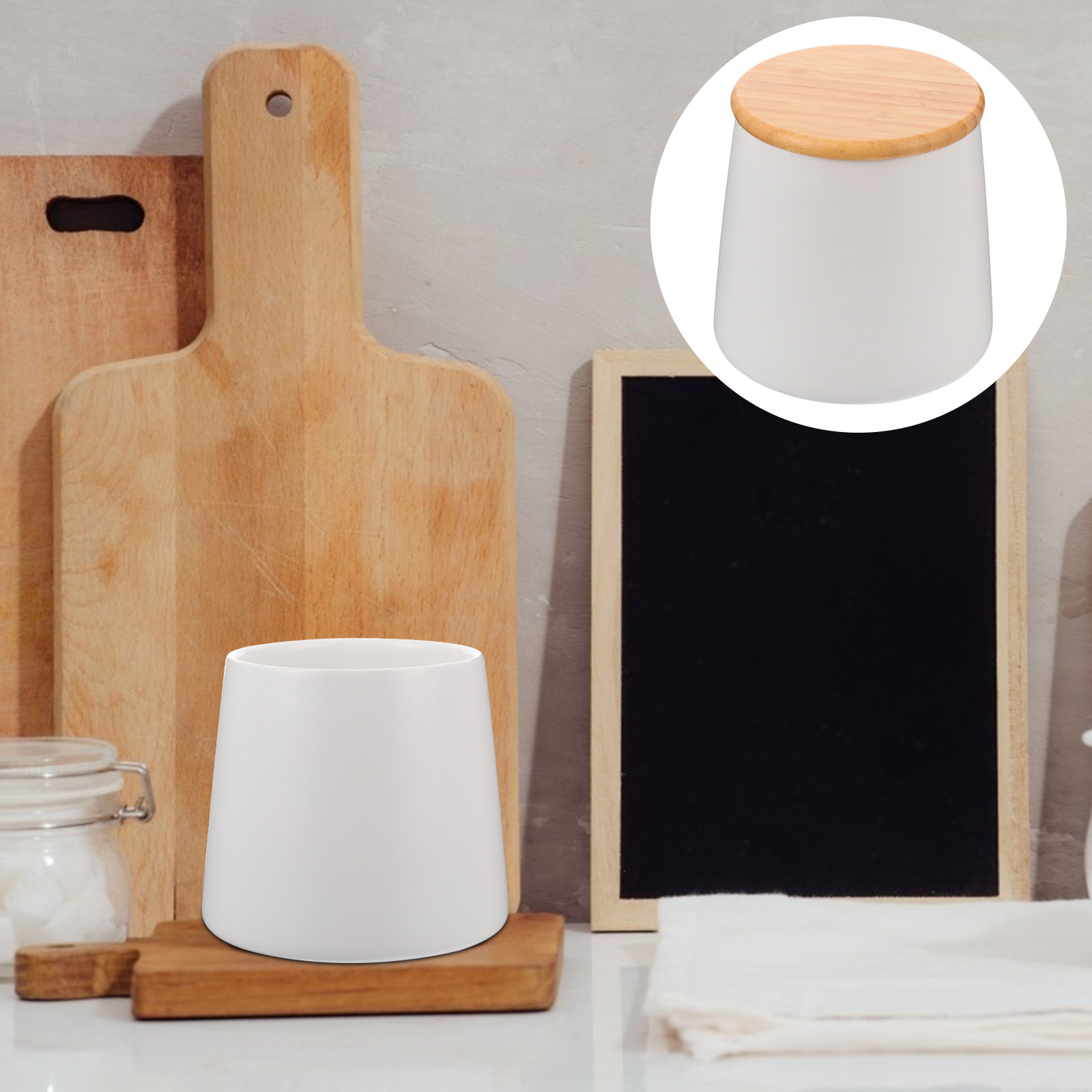 Airtight Cereal Jar - 1 zestaw ceramicznych słoików do przechowywania