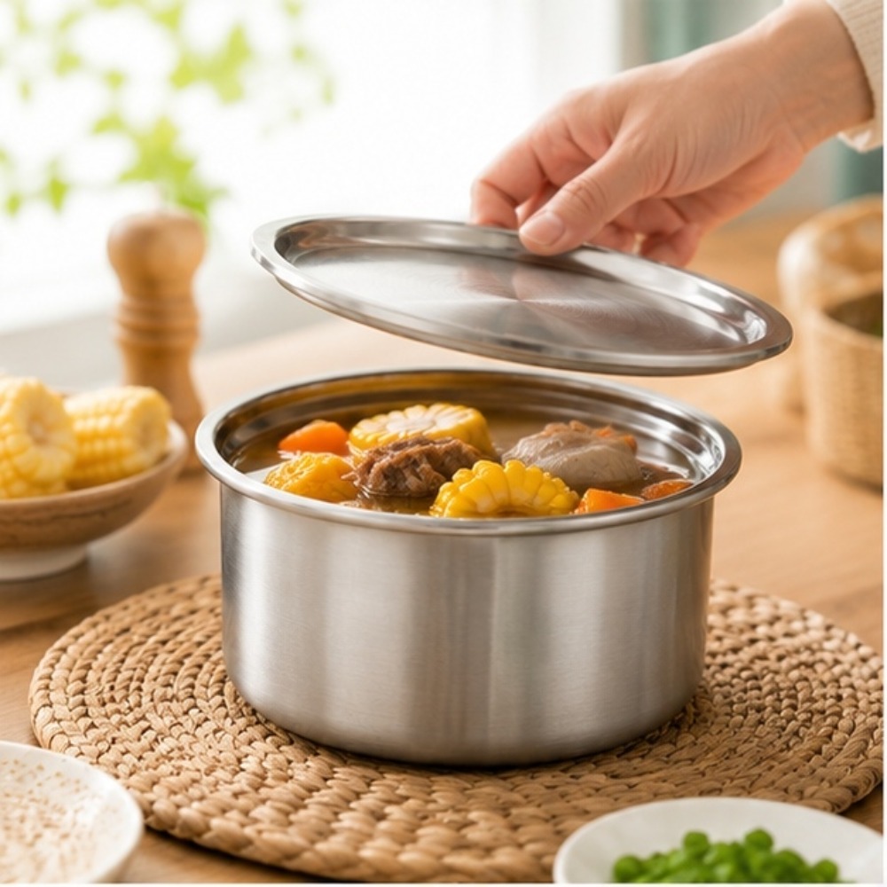 Food Storage Containers With Lids - Miska ze stali nierdzewnej 304 z