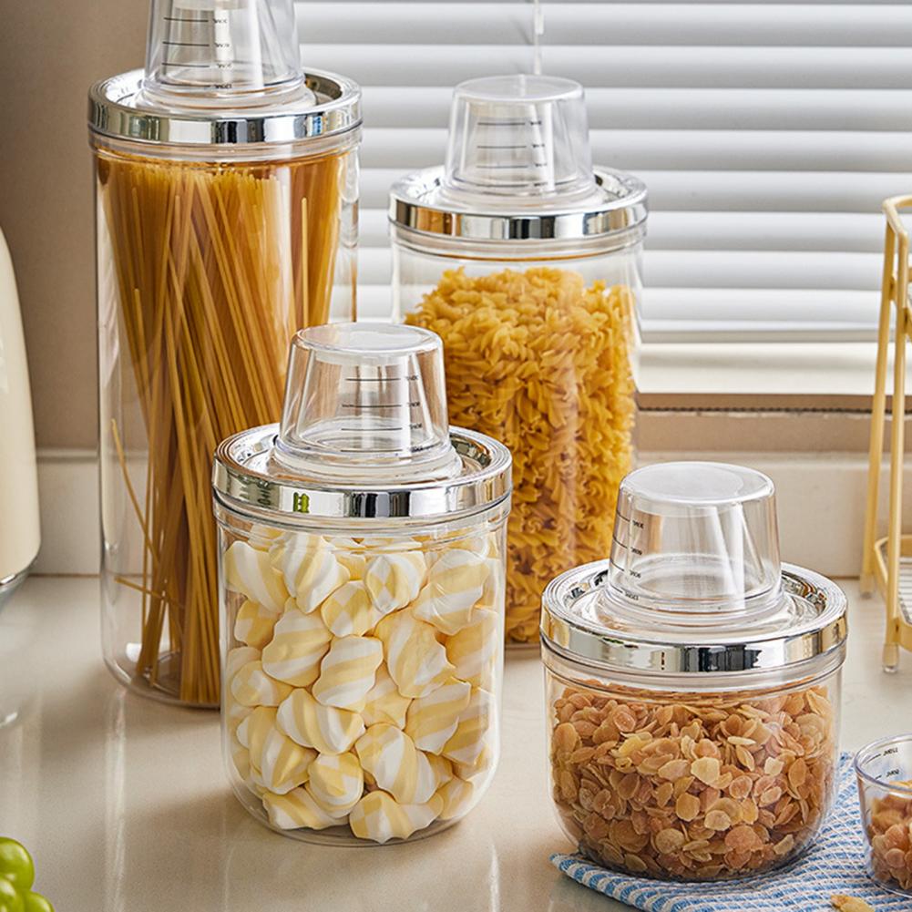 Airtight Cereal Jar - Pojemnik szczelny z hermetycznym wieczkiem, przezroczysty,