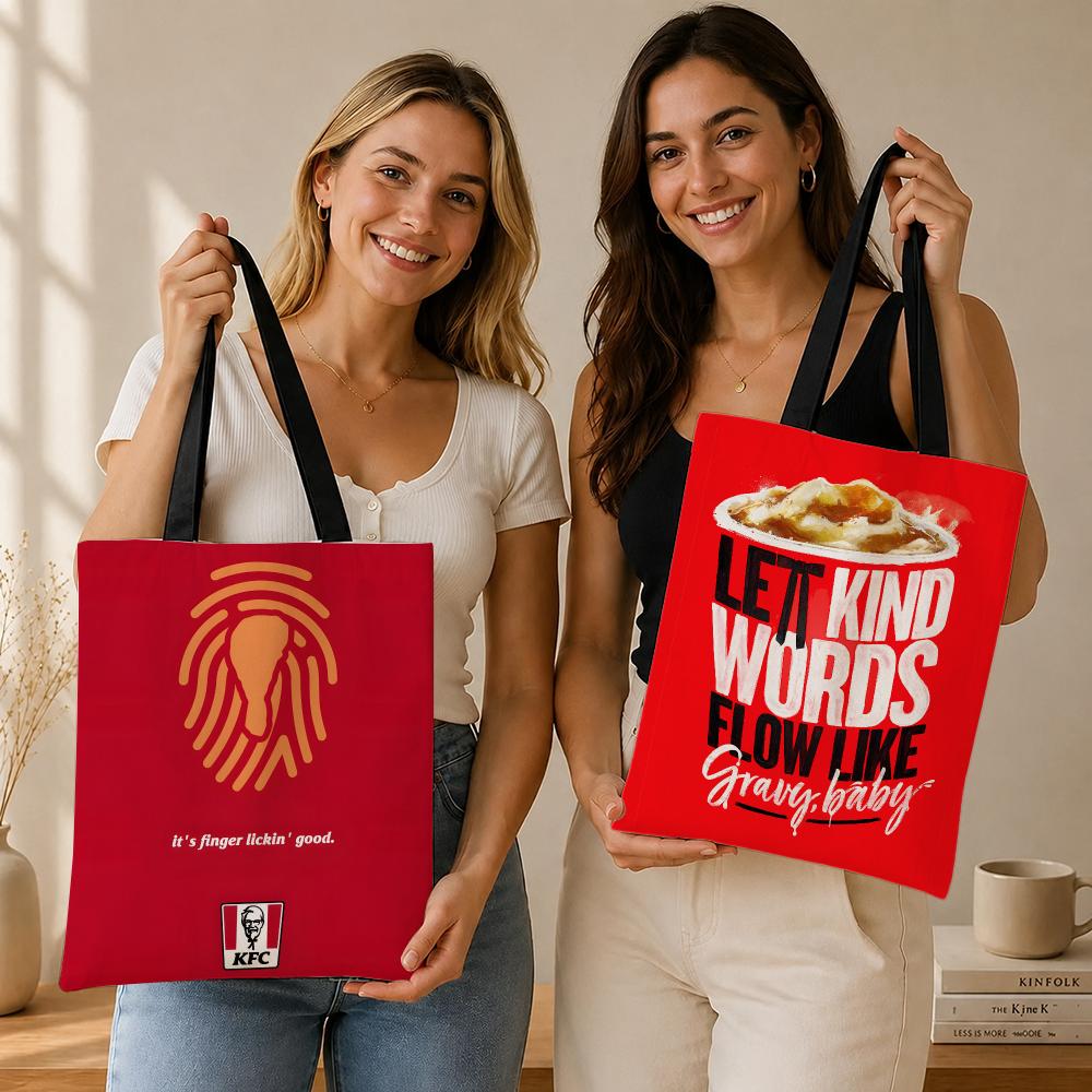 Food Storage Brands - Torby na zakupy marki K-KFC, płócienne