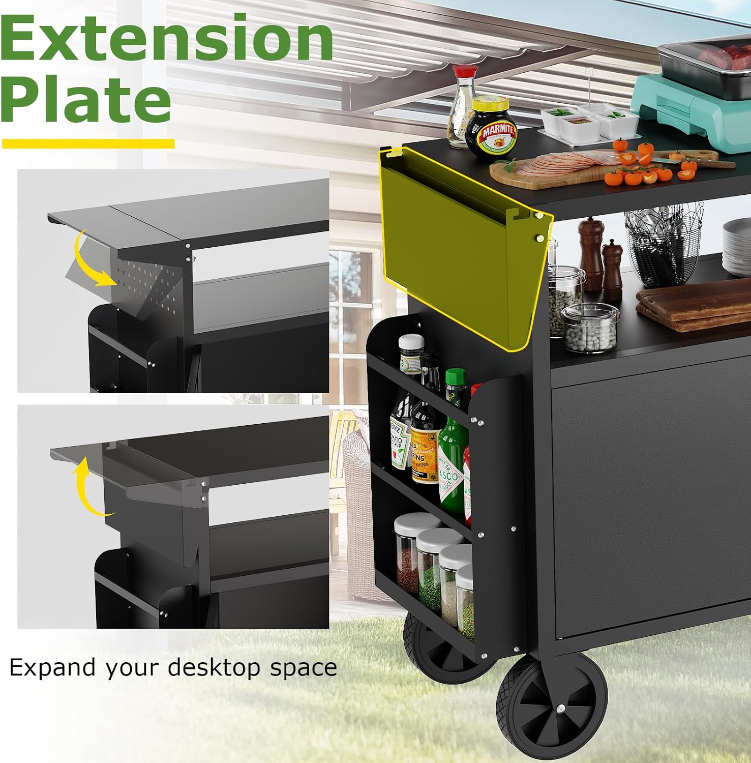 Wózek-grill zewnętrzny ze stoł – Food Storage And Preservation recenzja i cena