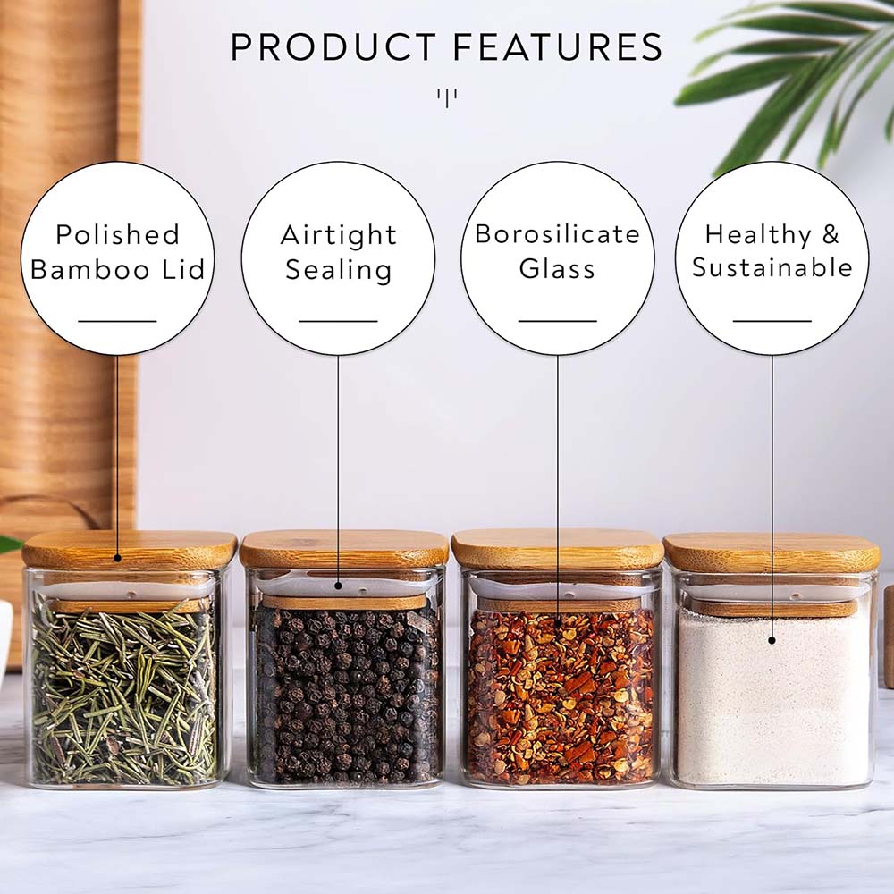 Zestaw szklane słoiki o pojemn – Food Storage Glass Set recenzja i cena