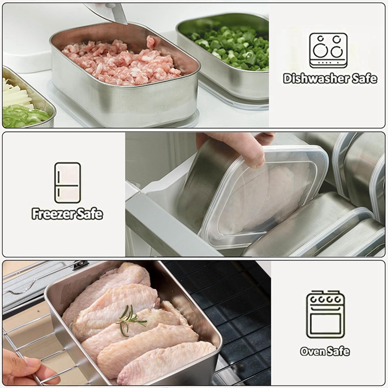 Pojemniki ze stali nierdzewnej – Food Storage Boxes recenzja i cena
