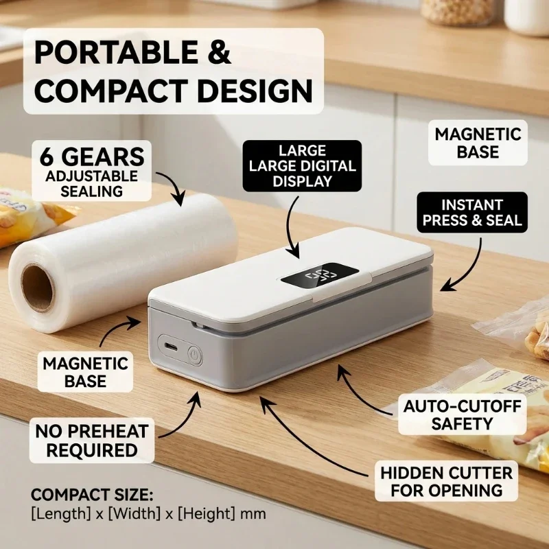 Mini Zgrzewarka do Folii, Prze – Food Storage Vacuum Sealer Machine recenzja i cena