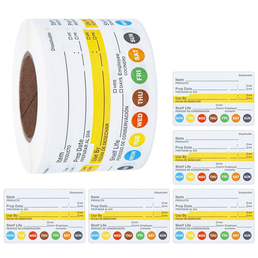 250/300 szt. Etykiety na żywno – Food Storage Food Safety recenzja i cena