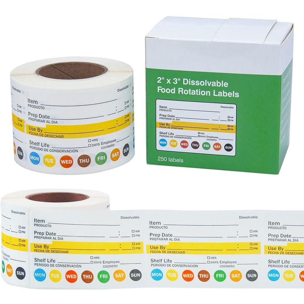 250/300 szt. Etykiety na żywno – Food Storage Food Safety recenzja i cena