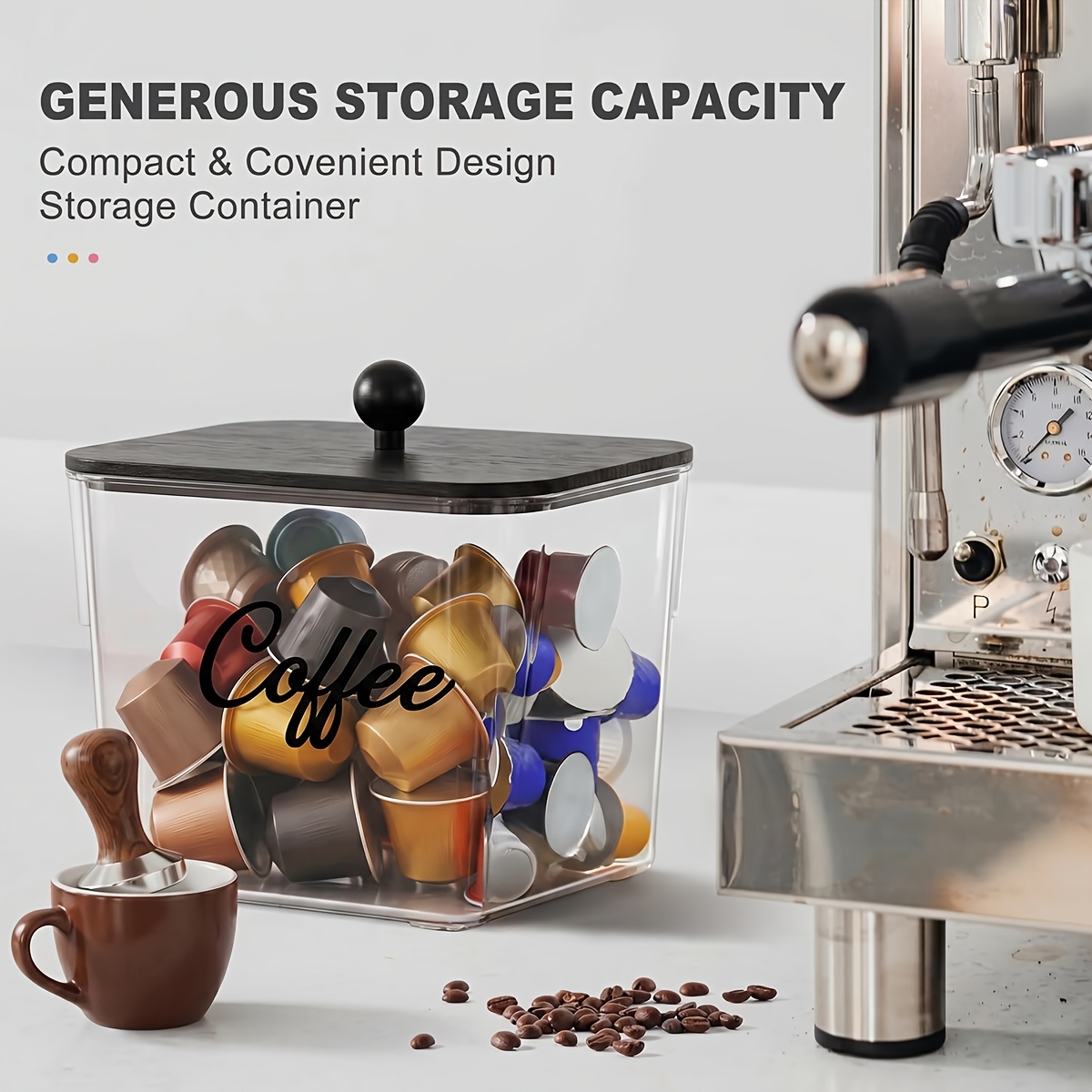 Pojemnik na kapsułki z pokrywk – Food Storage Cabinet For Kitchen recenzja i cena