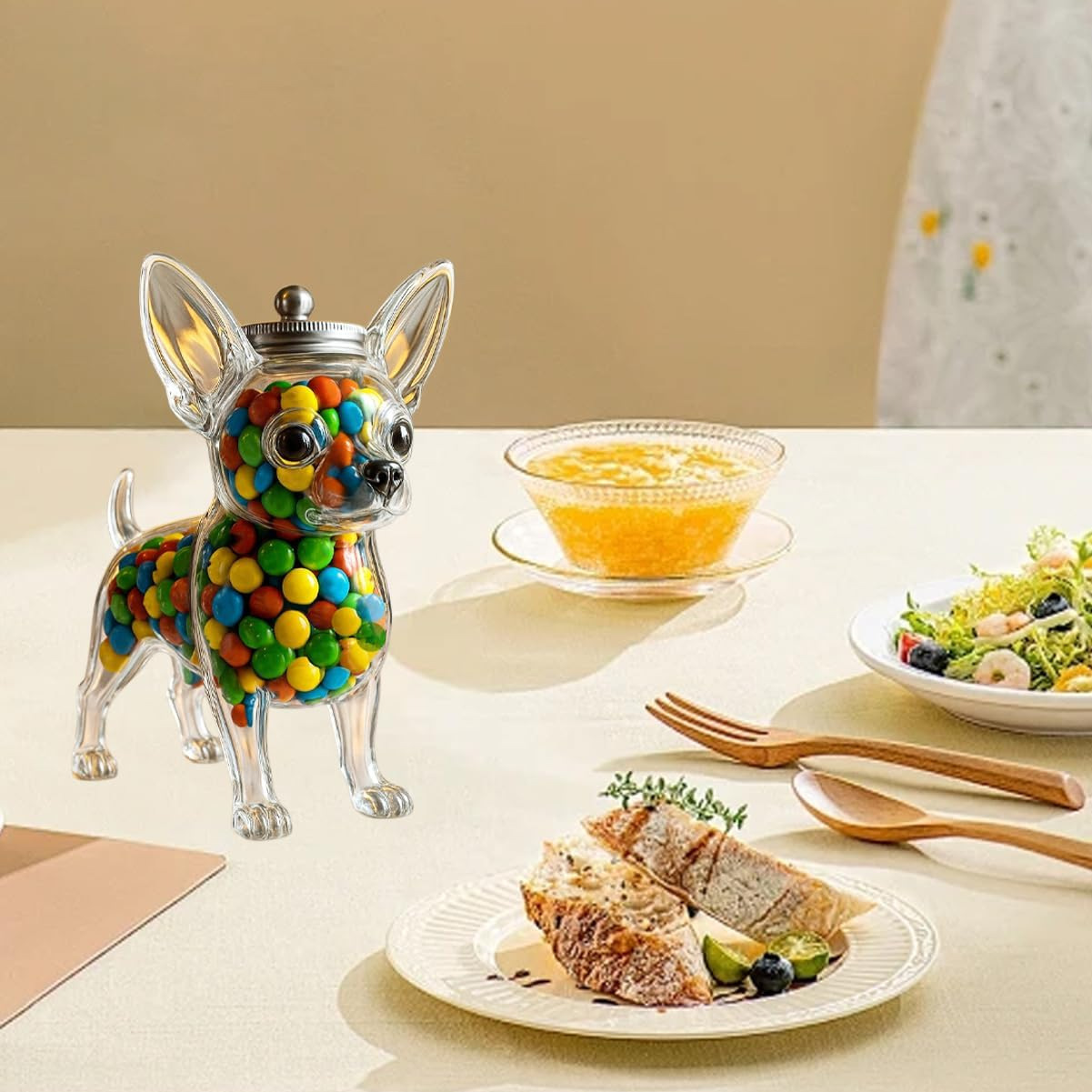 Pojemnik w kształcie chihuahua – Food Storage Glass Set recenzja i cena
