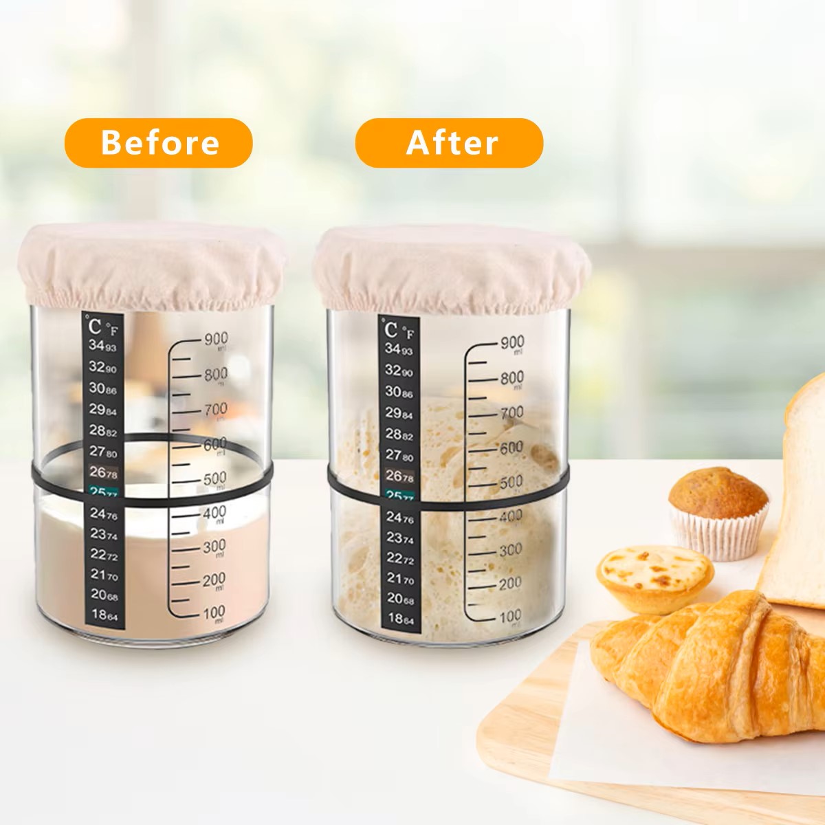 Zestaw słoików na zakwas 1500/ – Food Storage Glass Set recenzja i cena