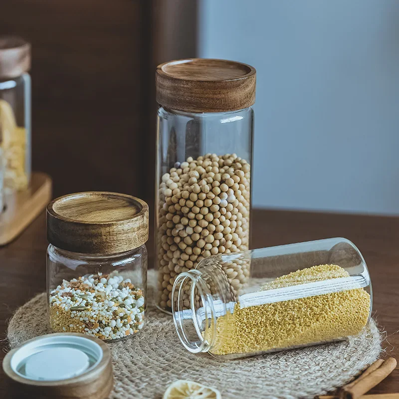 Drewniana pokrywa dozownik do  – Food Storage Glass Set recenzja i cena