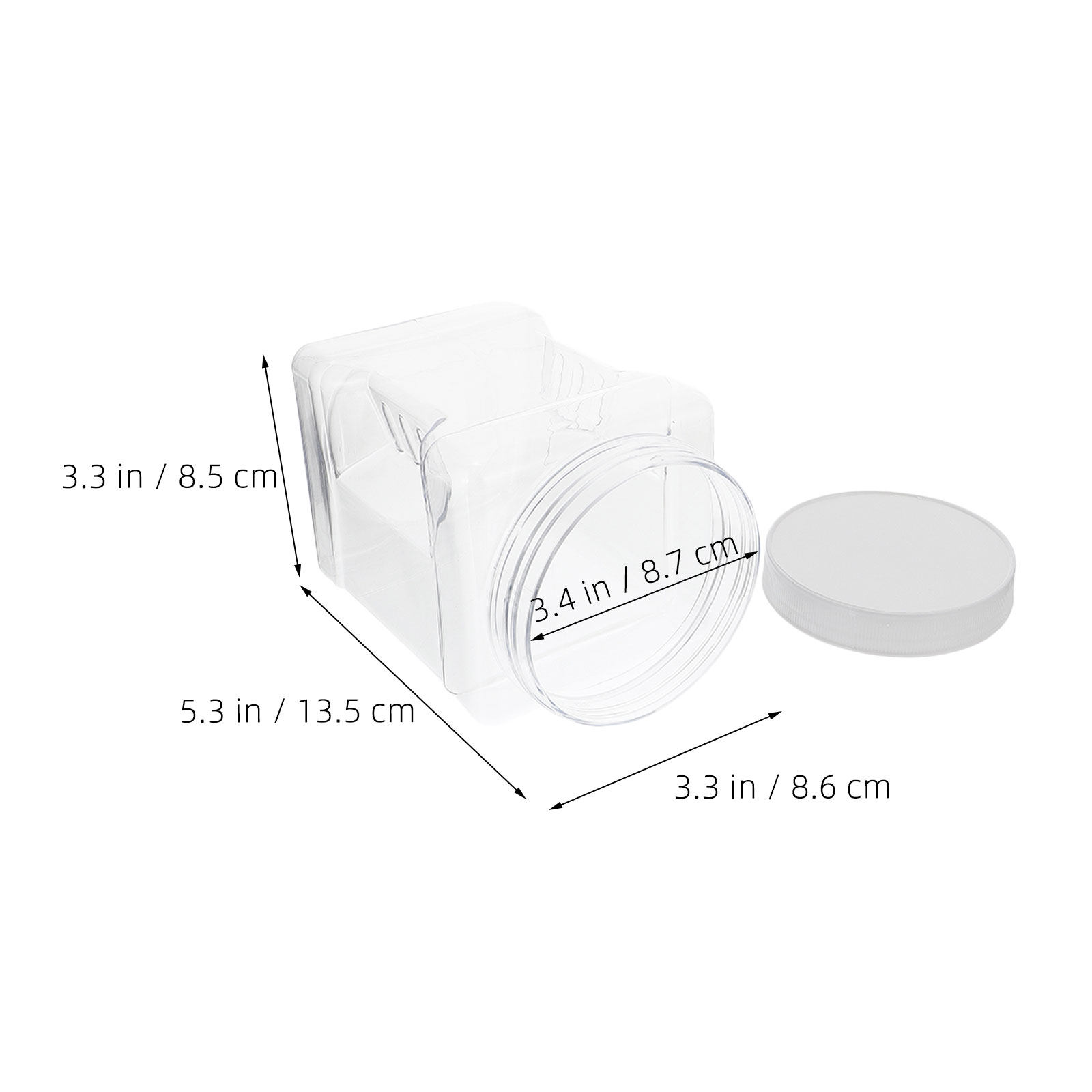 6 sztuk przezroczystych kwadra – Food Storage In Pantry recenzja i cena
