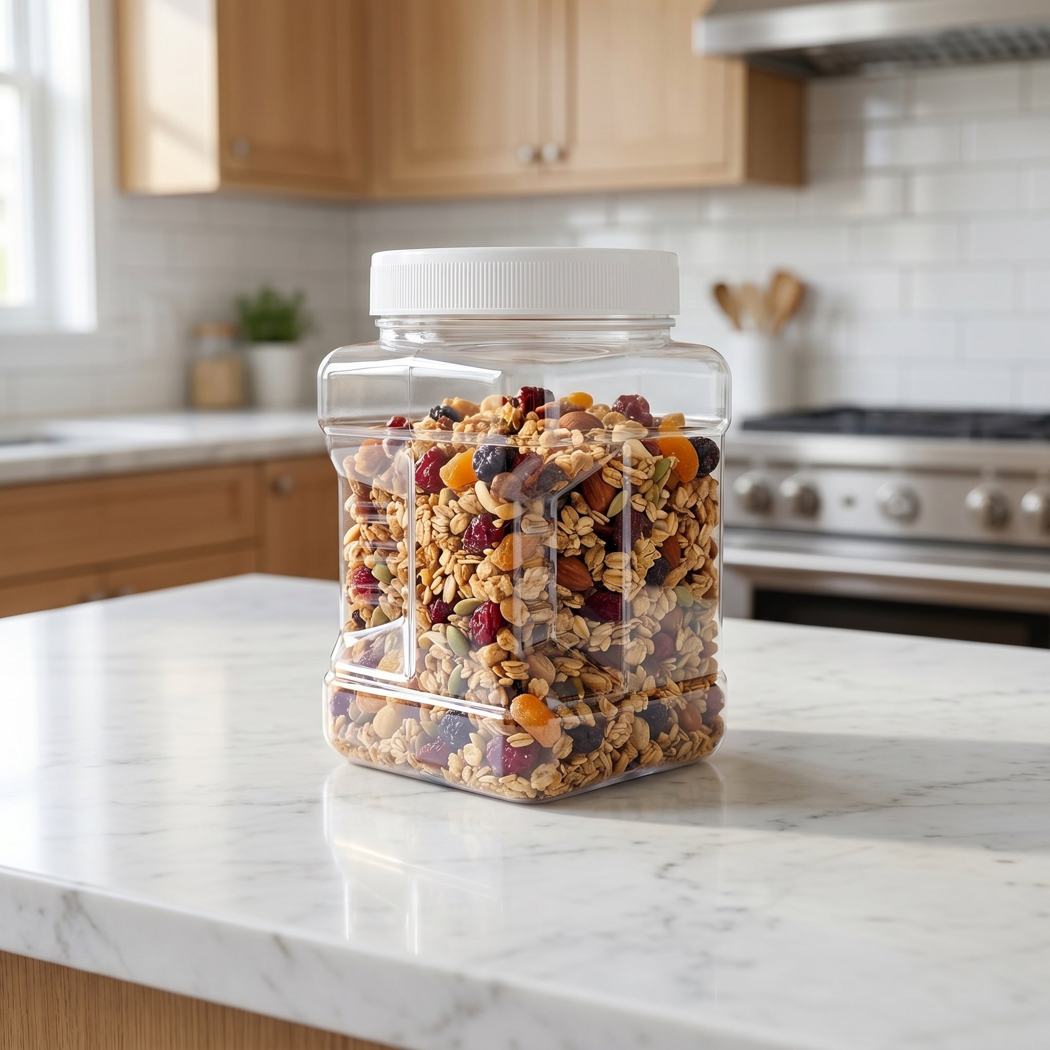 6 sztuk przezroczystych kwadra – Food Storage In Pantry recenzja i cena