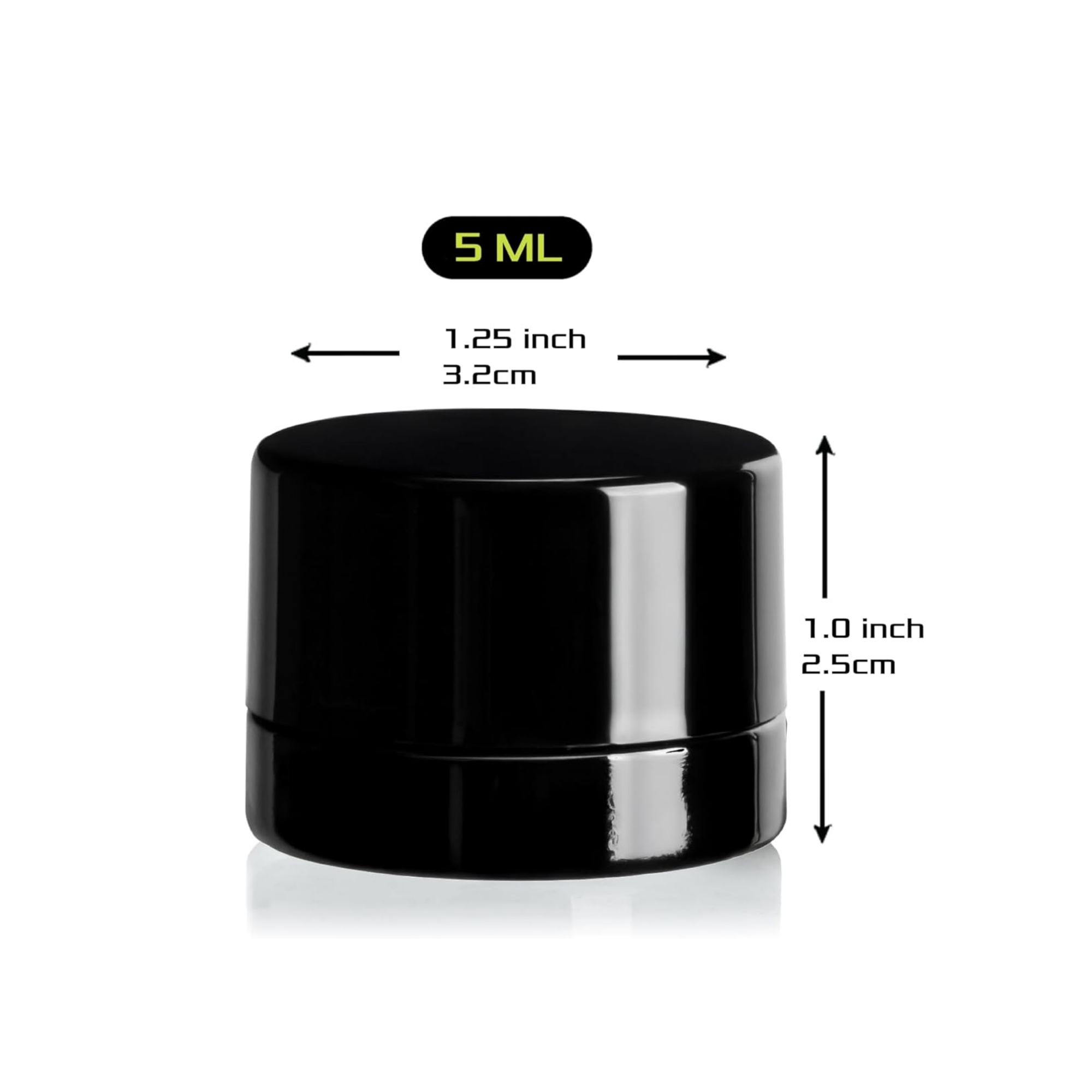 5ml Grube szkło czarne - pojem – Food Storage Glass Set recenzja i cena