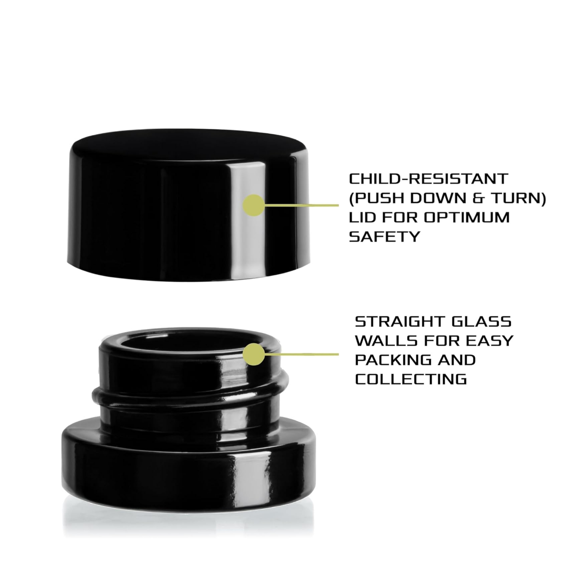5ml Grube szkło czarne - pojem – Food Storage Glass Set recenzja i cena