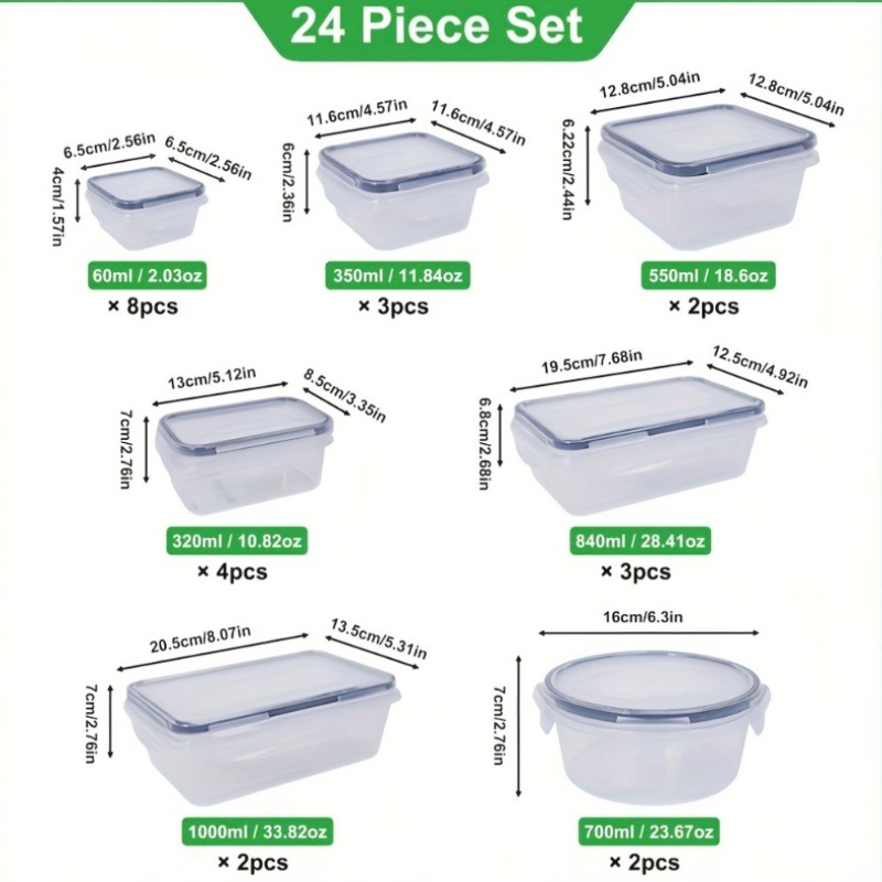 48-częściowy zestaw pojemników – Food Storage Containers With Lids recenzja i cena