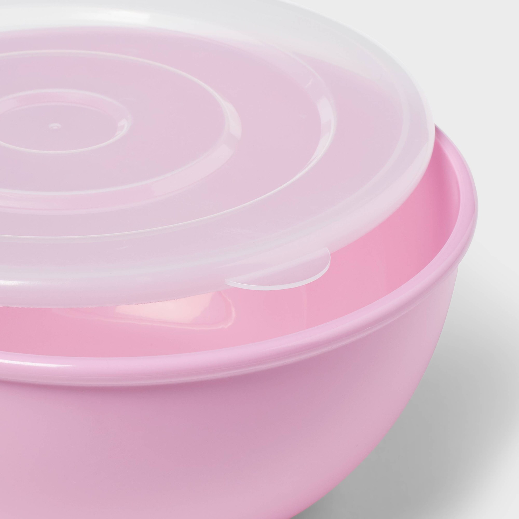Różowa miska z dopasowaną pokr – Food Storage Containers With Lids recenzja i cena