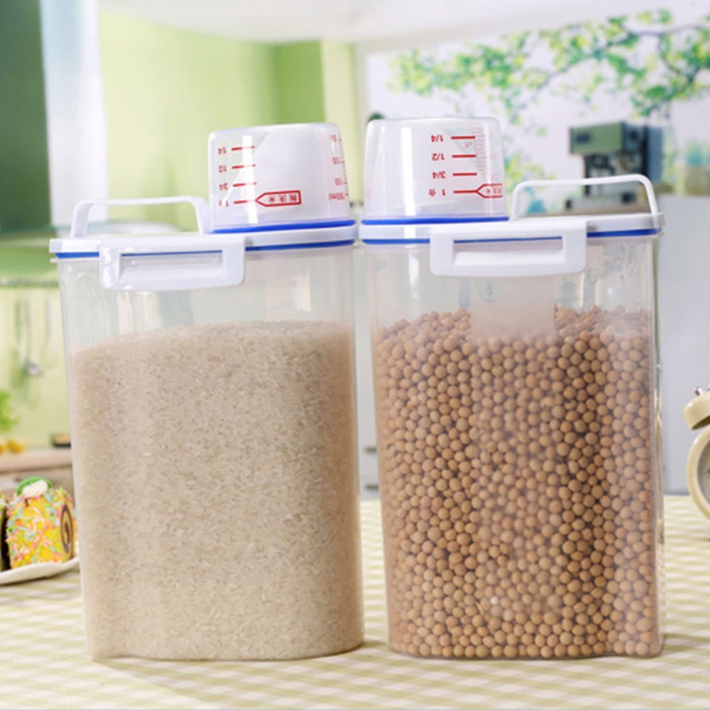 2 szt. wygodnych pojemników na – Airtight Cereal Jar recenzja i cena