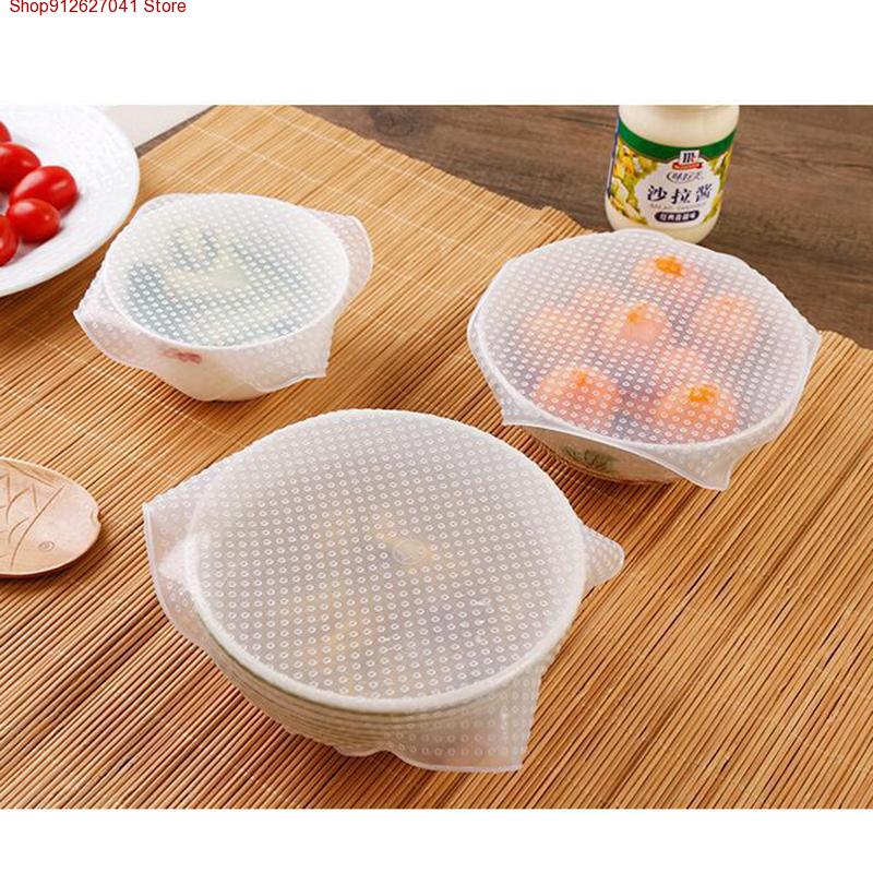 4 szt. Silikonowe Pokrywki na  – Food Storage Variety Pack recenzja i cena