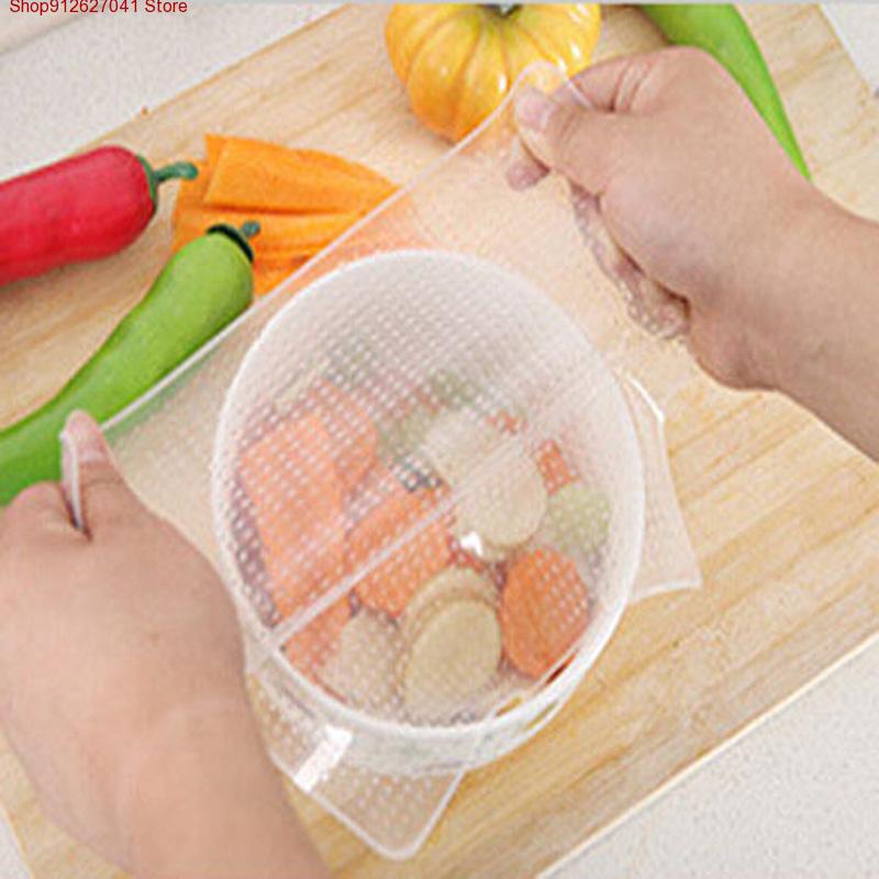 4 szt. Silikonowe Pokrywki na  – Food Storage Variety Pack recenzja i cena